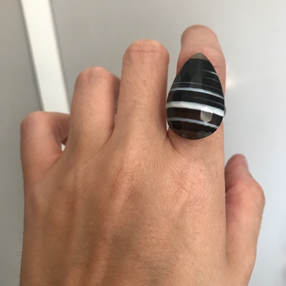 Agate and 925 sterling ring.